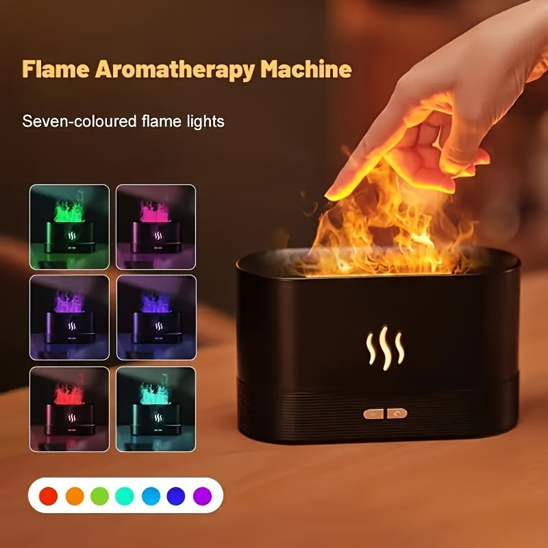 Flame Aroma Diffuser – USB Cool Mist Humidifier