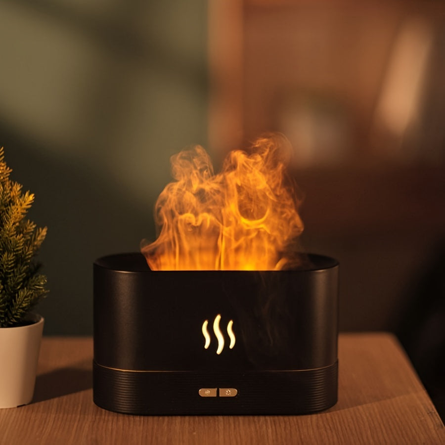 Flame Aroma Diffuser – USB Cool Mist Humidifier