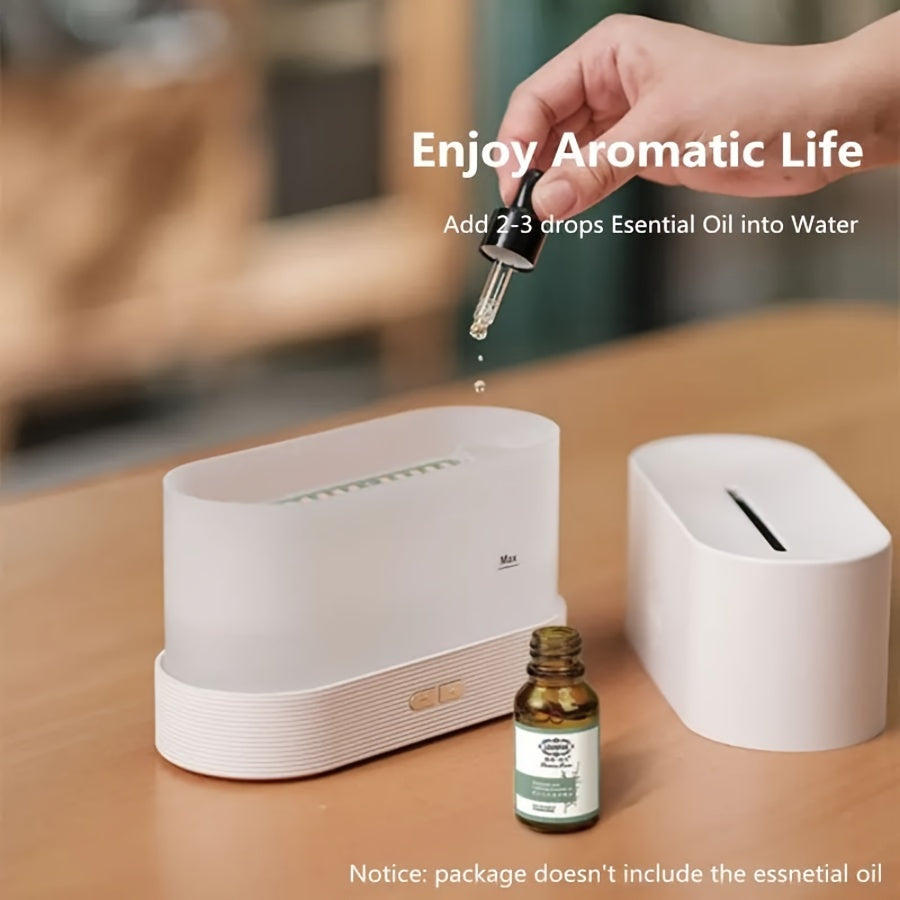 Flame Aroma Diffuser – USB Cool Mist Humidifier