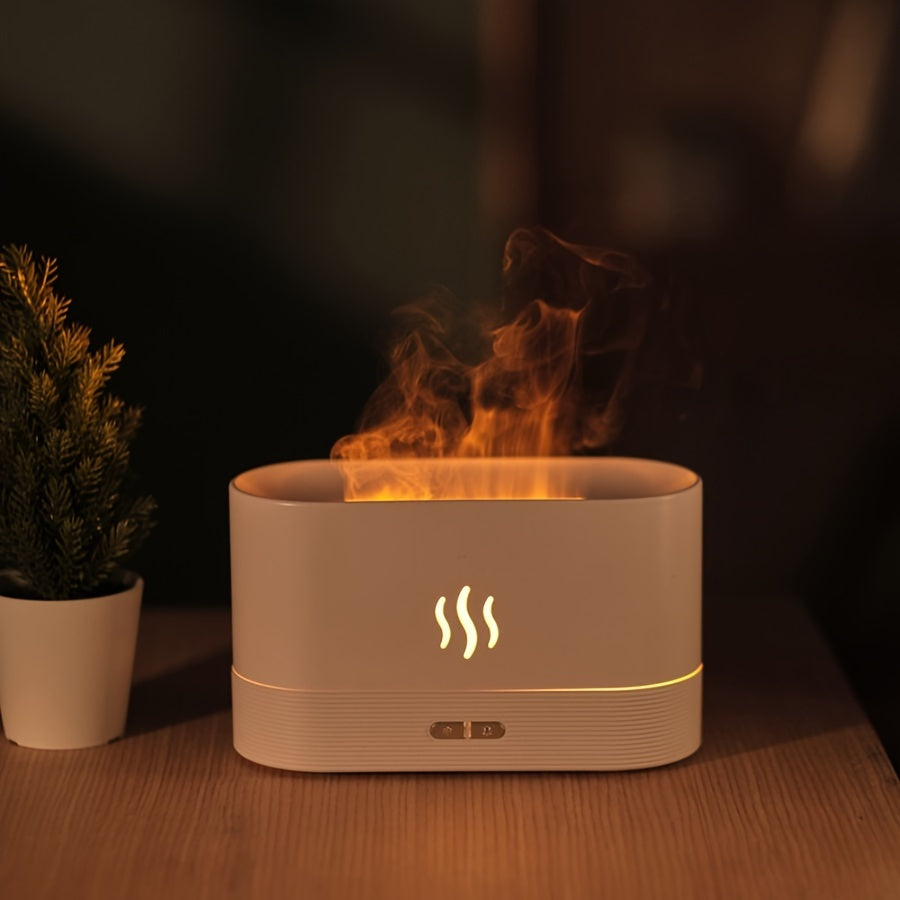 Flame Aroma Diffuser – USB Cool Mist Humidifier