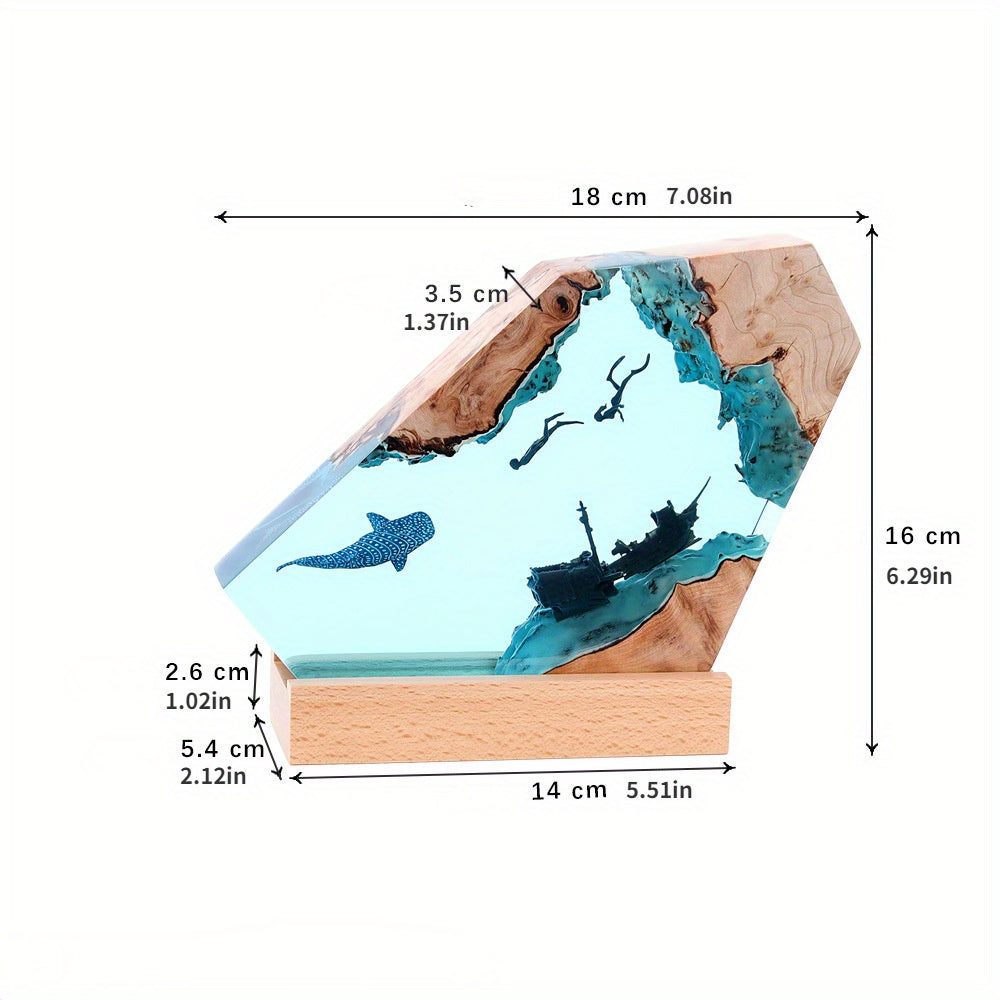 Pirate ship resin lights