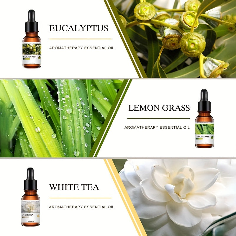 4-Pack 10ml Aroma Diffuser Essential Oil Bottles