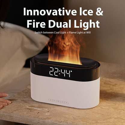 Flame Aroma Diffuser with Clock