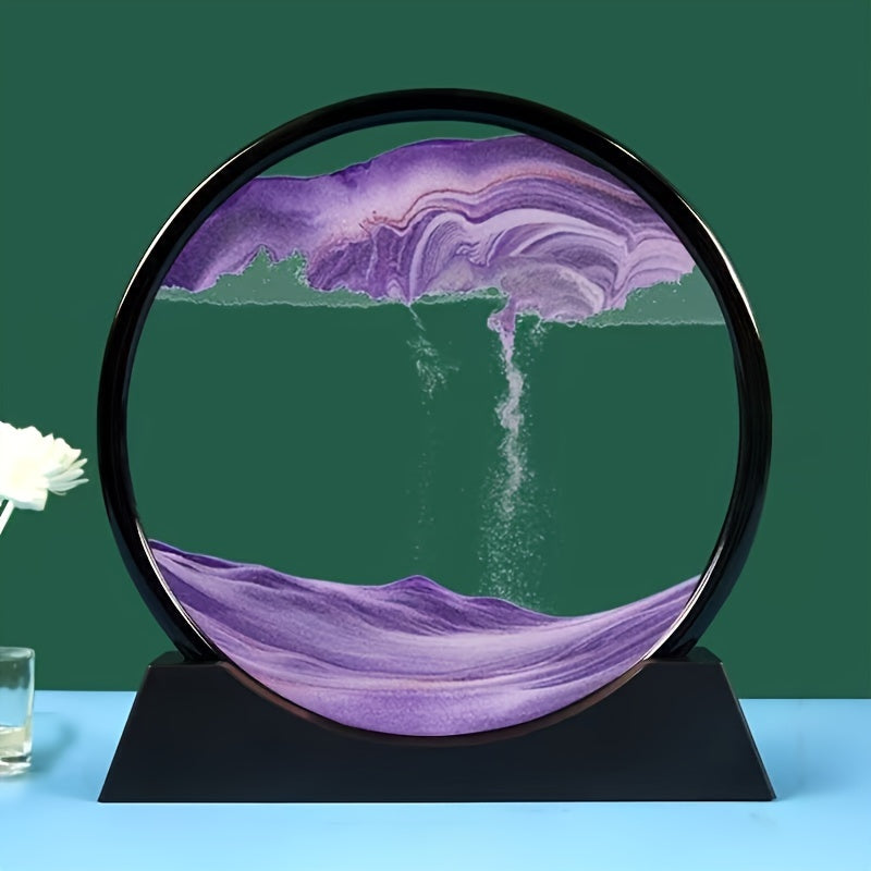 360-Degree Rotation 3D Flowing Sand Painting