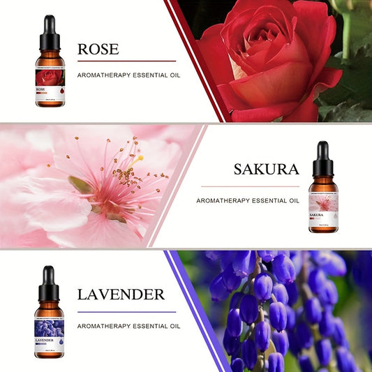 4-Pack 10ml Aroma Diffuser Essential Oil Bottles