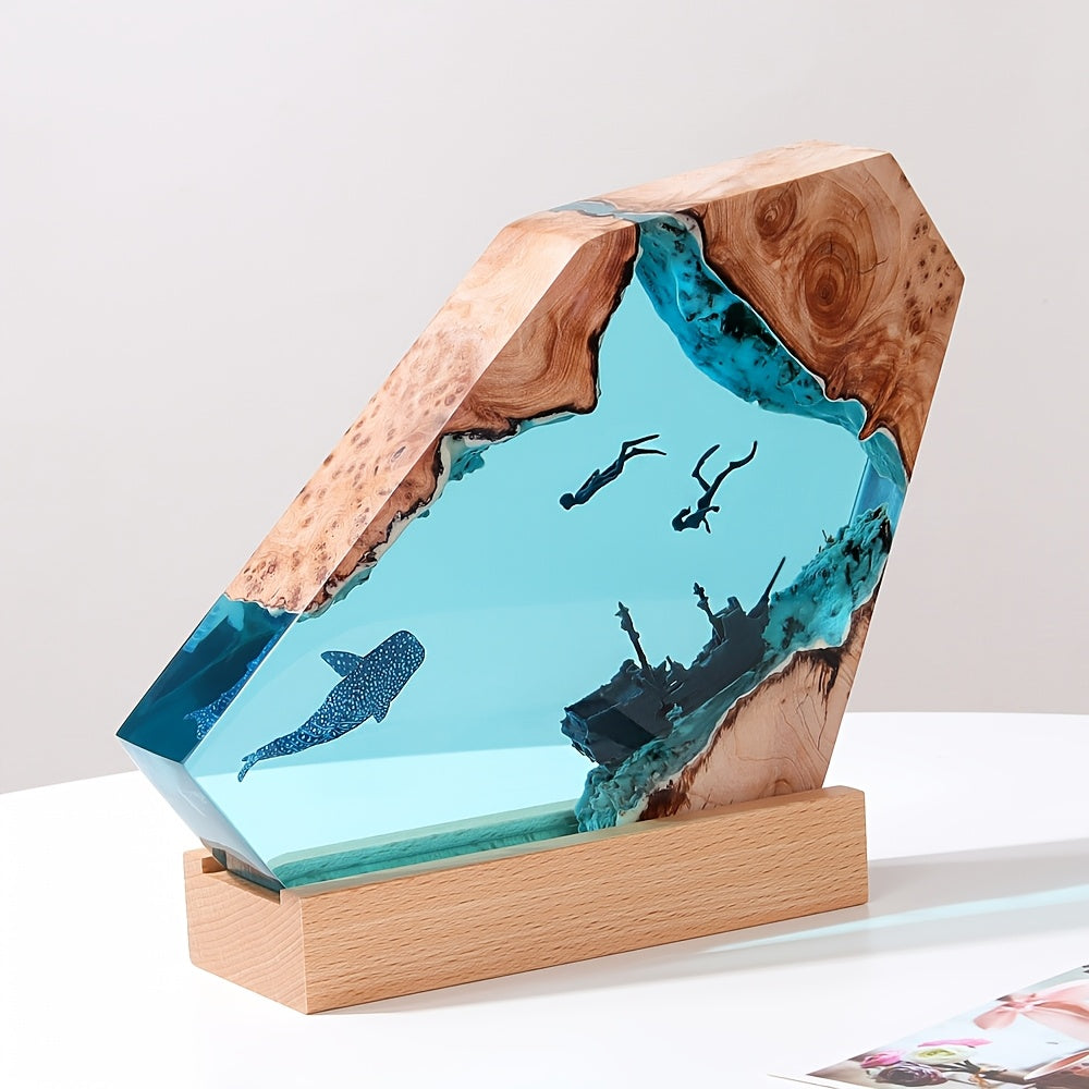 Pirate ship resin lights