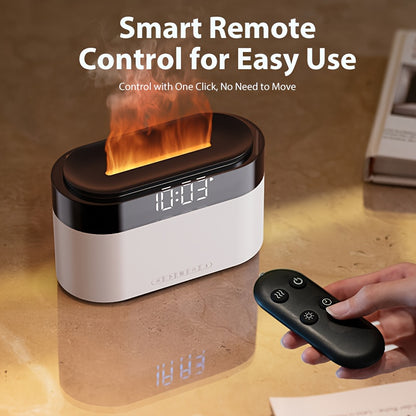 Flame Aroma Diffuser with Clock