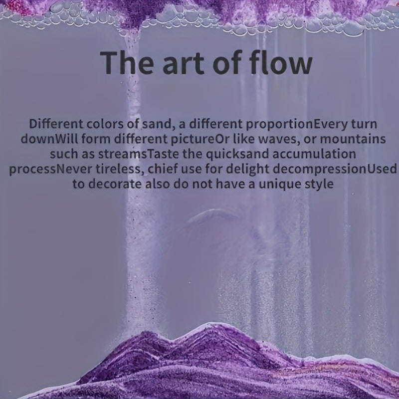 360-Degree Rotation 3D Flowing Sand Painting