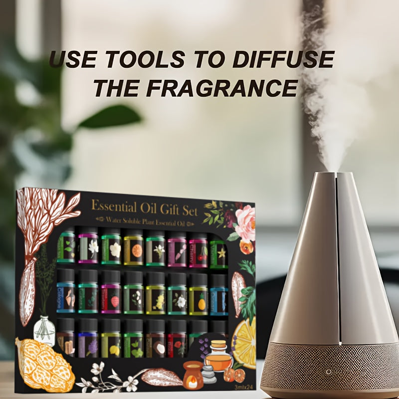 24pcs 3ml bottle Mini Essential Oils Set